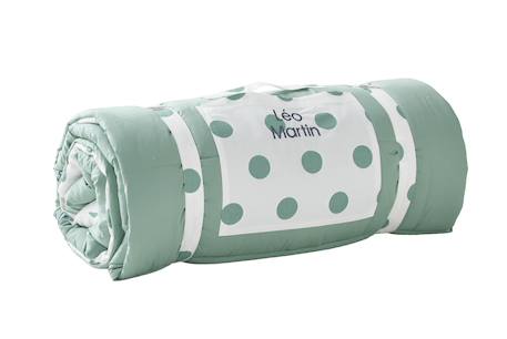 Customisable cotton sleeping bag sage green 