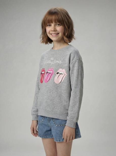 Rolling Stones girl's sweatshirt marl grey 