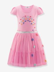 Dress with flowers and tulle skirt Happy Girls for girl