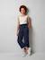 Jonen girl's cotton gauze trousers ink blue+khaki 