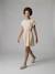 Dress with Openings on the Sides, for Girls, JONEN anthracite+vanilla 