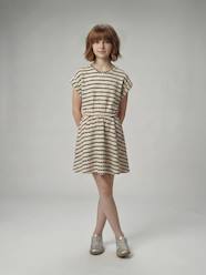 Girls-Fancy Openwork Knit Dress for Girls, JONEN 