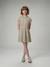 Fancy Openwork Knit Dress for Girls, JONEN striped black 