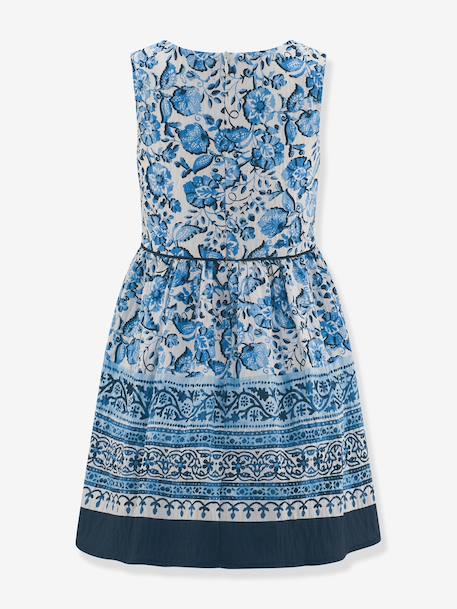 Happy Girls paisley floral party dress for girl blue 