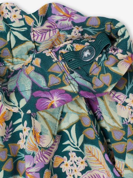 Floral Print Trousers green+vanilla 