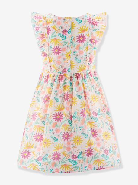 Floral dress with ruffle sleeves by Happy Girls for girl multicoloured 