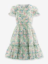 -Floral dress with ruffles Happy Girls for girl