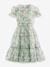 Floral dress with ruffles Happy Girls for girl pastel green 