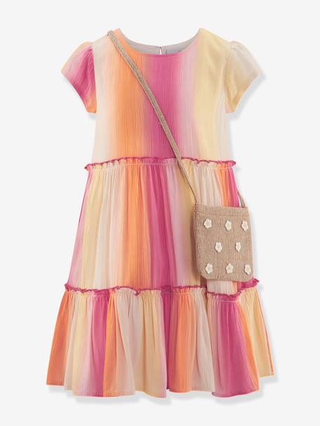Happy Girls gradient-effect dress with pocket for girl multicoloured 