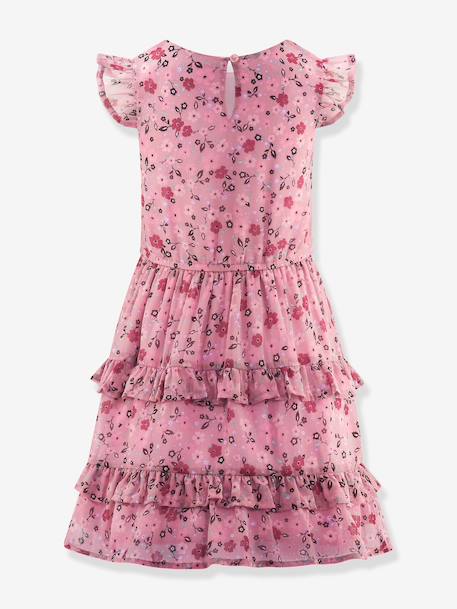 Frilled dress with millefleurs print by Happy Girls for girl rosy 