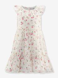 -Floral dress with ruffle collar by Happy Girls for girl