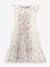 Floral dress with ruffle collar by Happy Girls for girl ecru 