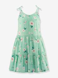 Pinafore dress with flowers Happy Girls for girl