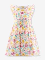-Floral dress with ruffle sleeves by Happy Girls for girl