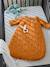 Quilted Baby Sleep Bag with Removable Sleeves in Organic Cotton* Gauze, Dream Nights caramel+Dark Blue+ecru 
