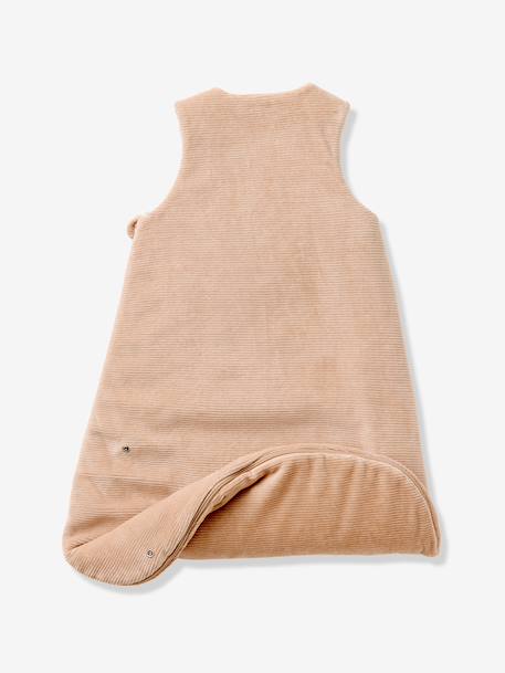 Baby sleeping bag in corduroy beige 