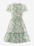 Floral dress with ruffles Happy Girls for girl pastel green 
