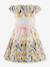 Floral party dress with puff sleeves by Happy Girls for girl multicoloured 