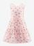 Dress with ruffle skirt and cherries by Happy Girls for girl pastel pink 