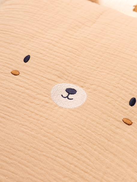Patchwork cotton floor mattress beige 