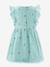 Embroidered dress with ruffles Happy Girls for girl crystal blue 
