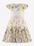 Floral party dress with puff sleeves by Happy Girls for girl multicoloured 