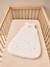 Baby sleeping bag in waffle knit jersey ecru 