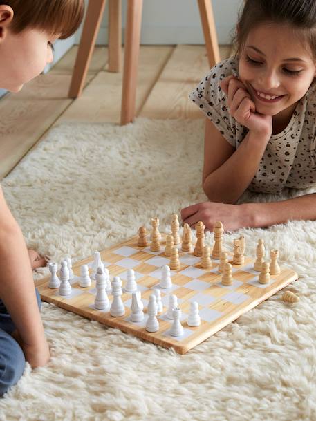 Chess Game in Wood - Wood FSC®100% Certified NO COLOR 