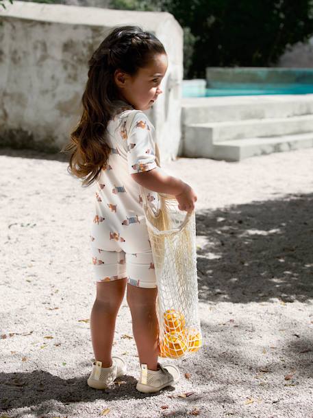 Short-sleeved playsuit multicoloured 