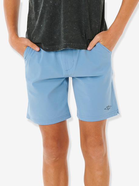 Boys' swim shorts grey blue 