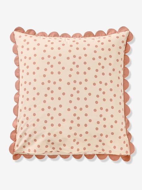 Duvet cover and pillowcase set printed pink 