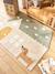 House-shaped rug sandy beige 