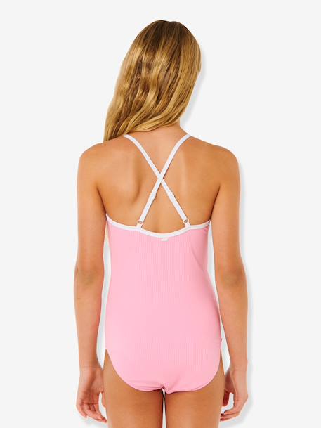 Girl's swimsuit rose 
