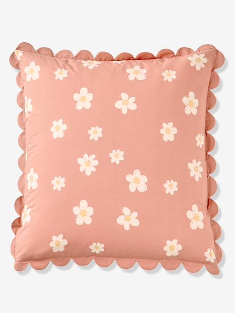 Duvet cover and pillowcase set printed pink 