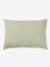 Plain duvet cover set and pillowcase old rose+sage green 