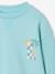 Round-neck long-sleeved sweatshirt for boys aqua green+mango+pale yellow 