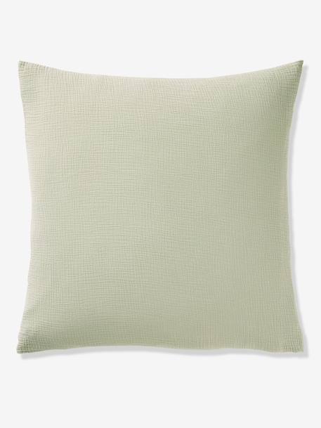Plain duvet cover set and pillowcase old rose+sage green 