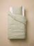 Plain duvet cover set and pillowcase old rose+sage green 