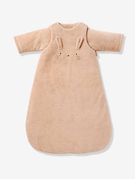 Baby sleeping bag in corduroy beige 