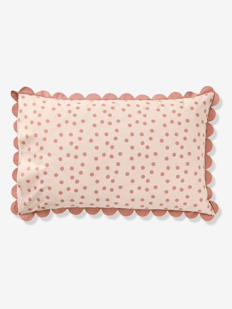 Duvet cover and pillowcase set printed pink 