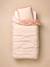 Duvet cover and pillowcase set printed pink 