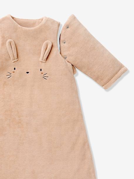 Baby sleeping bag in corduroy beige 