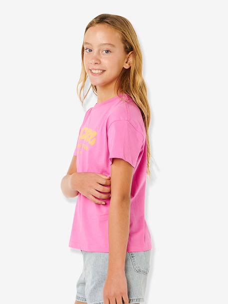 Girls' short-sleeved t-shirt rose 