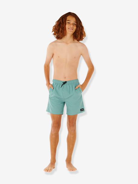 Boy's swimsuit green+red 