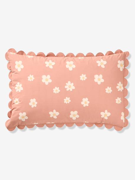 Duvet cover and pillowcase set printed pink 