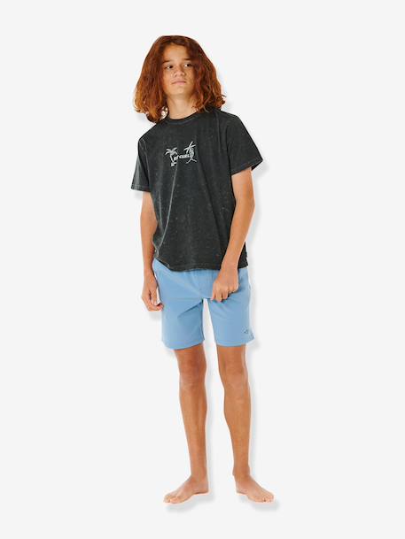 Boys' swim shorts grey blue 