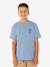 Boys' short-sleeved t-shirt grey blue 