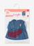 Denim dress and scarf for baby dolls blue 