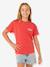 Girls' short-sleeved t-shirt red 