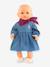 Denim dress and scarf for baby dolls blue 
